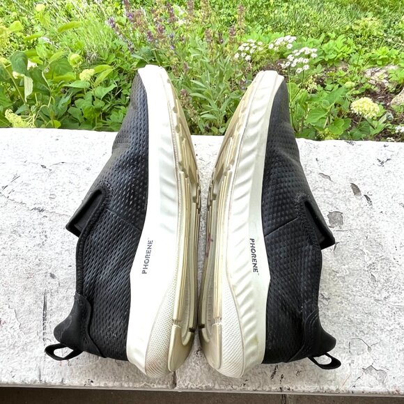 ECCO ATH-1FM ST.1 Black Diamond Perforation Slip-On Sneakers Shoes 9 9.5 40 Rare - Picture 4 of 7